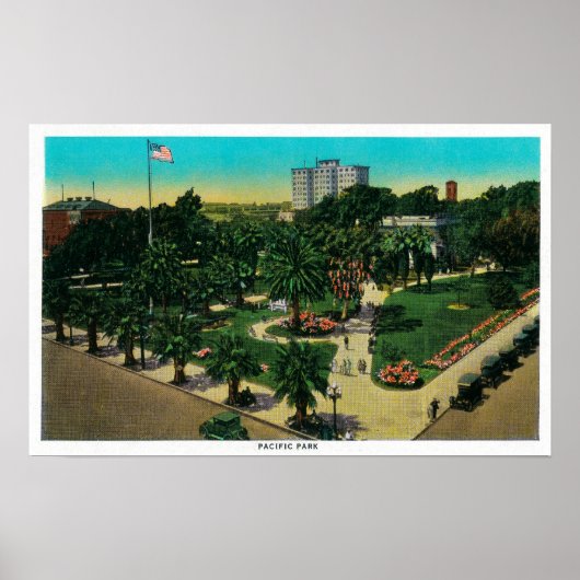 カリフォルニア州ロングビーチの太平洋公園 ポスター (正面)