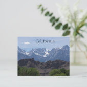 カリフォルニア州ローンパインの山々 ポストカード (スタンド正面)