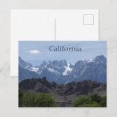 カリフォルニア州ローンパインの山々 ポストカード (正面/裏面)