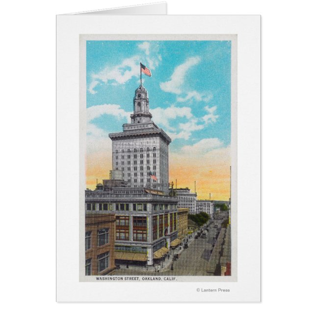 カリフォルニア州ワシントンStreetOaklandの空中表示 (正面)