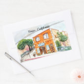 カリフォルニア州ヴェネツィア 長方形シール (封筒)