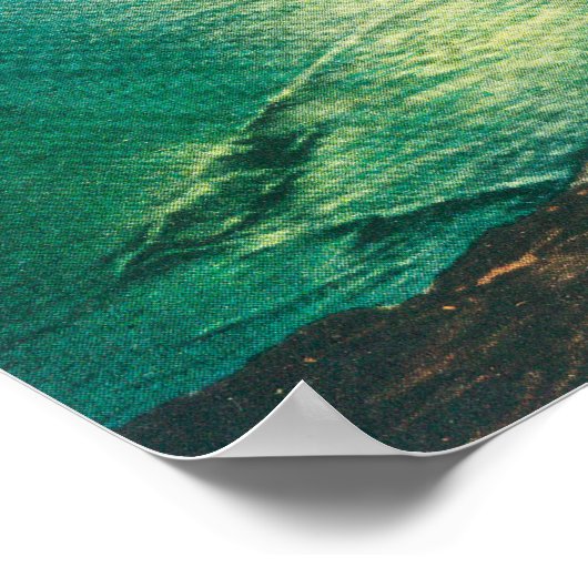 カリフォルニア州ヴォードルオサンタクルーズの月の眺め ポスター (角)