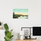 カリフォルニア州ヴォードルサンタ・クルスのブレーカーズの景色 ポスター (ホームオフィス)