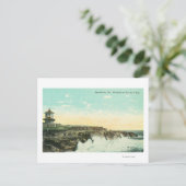 カリフォルニア州ヴォードルサンタ・クルスのブレーカーズの景色 ポストカード (スタンド正面)