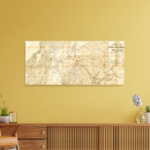 カリフォルニア州中部 キャンバスプリント (インサイチュ (リビング))