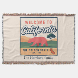 カリフォルニア州個性あふれるスローブランケット スローブランケット