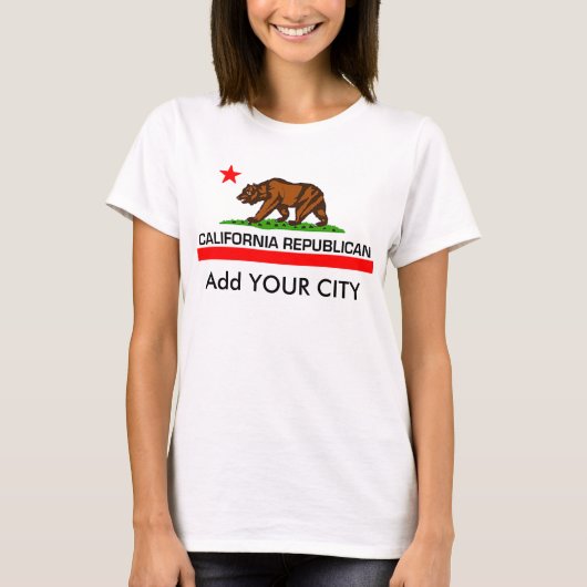 カリフォルニア州共和党 Tシャツ (正面)