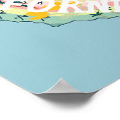 カリフォルニア州図解入りの、写真付きのマップ ポスター (角)