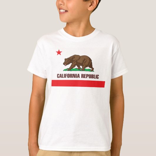 カリフォルニア州国旗 Tシャツ (正面)