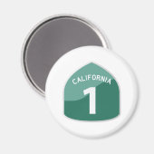 カリフォルニア州国道1号パシフィックコーストハイウェイ マグネット (正面/裏面)