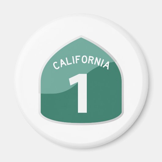 カリフォルニア州国道1号パシフィックコーストハイウェイ マグネット (正面)