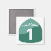 カリフォルニア州国道1号パシフィックコーストハイウェイ マグネット (正面/裏面)