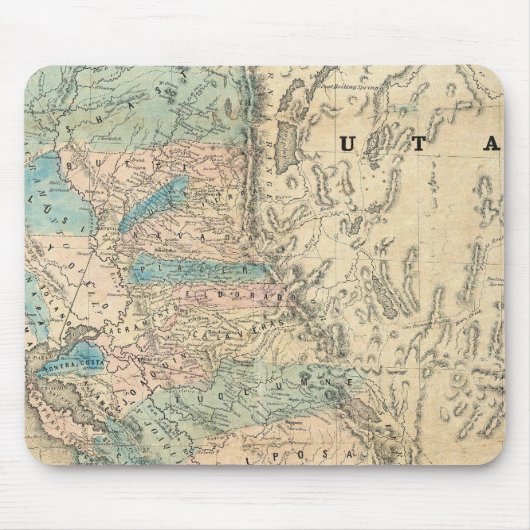 カリフォルニア州地図 マウスパッド (正面)