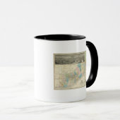 カリフォルニア州地図 マグカップ (正面右)