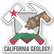 カリフォルニア州地質州旗ステッカー