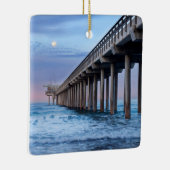 カリフォルニア州埠頭上満月 セラミックオーナメント (右)