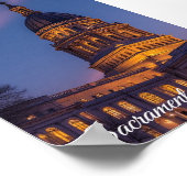 カリフォルニア州州首都サクラメント ポスター (角)