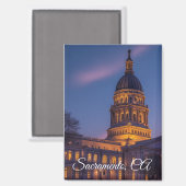 カリフォルニア州州首都サクラメント マグネット (正面/裏面)