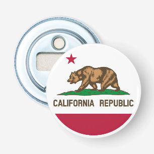 カリフォルニア州旗とカリフォルニアパーティー/スポーツUSA 栓抜き