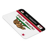 カリフォルニア州旗とカリフォルニア州/トラベルアメリカ マグネット (右側)