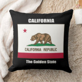 カリフォルニア州旗とモットー クッション (ブランケット)