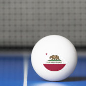 カリフォルニア州旗と愛国的なピンポンボール 卓球ボール (ネット)