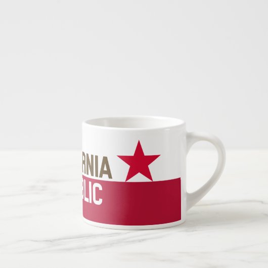 カリフォルニア州旗のデザイン エスプレッソカップ (右)