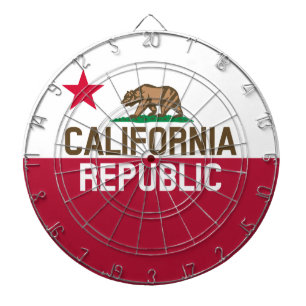 カリフォルニア州旗のデザイン ダーツボード