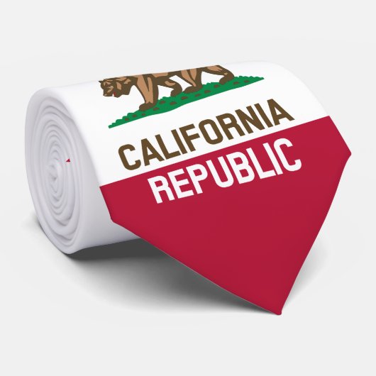 カリフォルニア州旗のデザイン ネクタイ (ロール)
