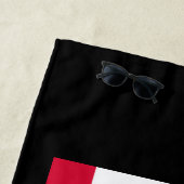 カリフォルニア州旗のデザイン ビーチタオル (インサイチュ)