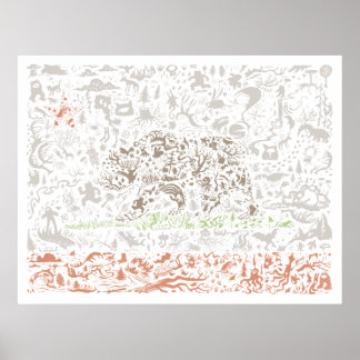 カリフォルニア州旗のポスター ポスター