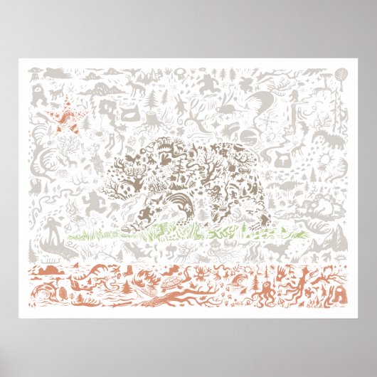 カリフォルニア州旗のポスター ポスター (正面)