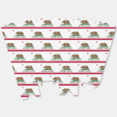カリフォルニア州旗の誕生日パーティポップコーン フェイバーボックス (見開き)