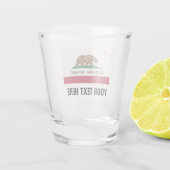 カリフォルニア州旗の飲カスタムみ物 ショットグラス (裏面)