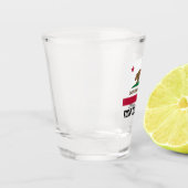 カリフォルニア州旗の飲カスタムみ物 ショットグラス (左)