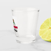 カリフォルニア州旗の飲カスタムみ物 ショットグラス (右)