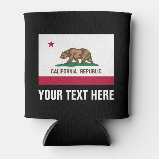 カリフォルニア州旗はビール保持者を冷却することができる 缶クーラー (正面)