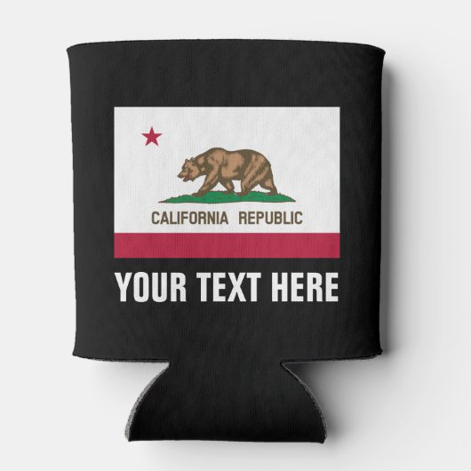 カリフォルニア州旗はビール保持者を冷却することができる 缶クーラー (裏面)