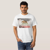 カリフォルニア州旗れんが壁 Tシャツ (正面フル)