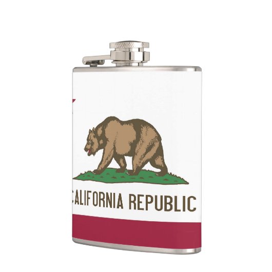 カリフォルニア州旗を持つ愛国的な特別なフラスコ フラスク (左)