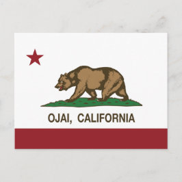 カリフォルニア州旗オジャイ ポストカード
