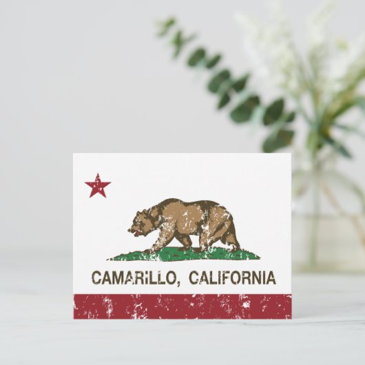 カリフォルニア州旗カマリロ ポストカード (スタンド正面)
