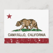 カリフォルニア州旗カマリロ ポストカード (正面)