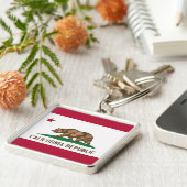 カリフォルニア州旗キーチェーン キーホルダー (側面)