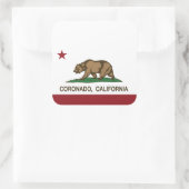 カリフォルニア州旗コロナド スクエアシール (バッグ)