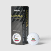 カリフォルニア州旗ゴルフボールセットギフト ゴルフボール (パッケージ)