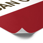 カリフォルニア州旗サンクレメンテ ポスター (角)