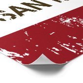 カリフォルニア州旗サンマリノ ポスター (角)