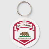 カリフォルニア州旗シールド キーホルダー (正面)