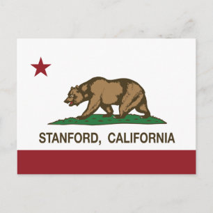 カリフォルニア州旗スタンフォード ポストカード